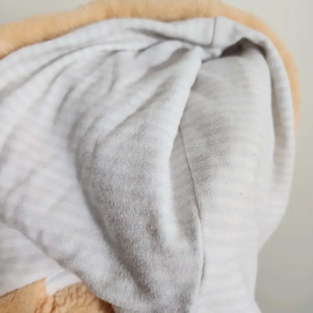 Cloud Island‎ super soft plush fox hood baby bath robe size 6-9 months